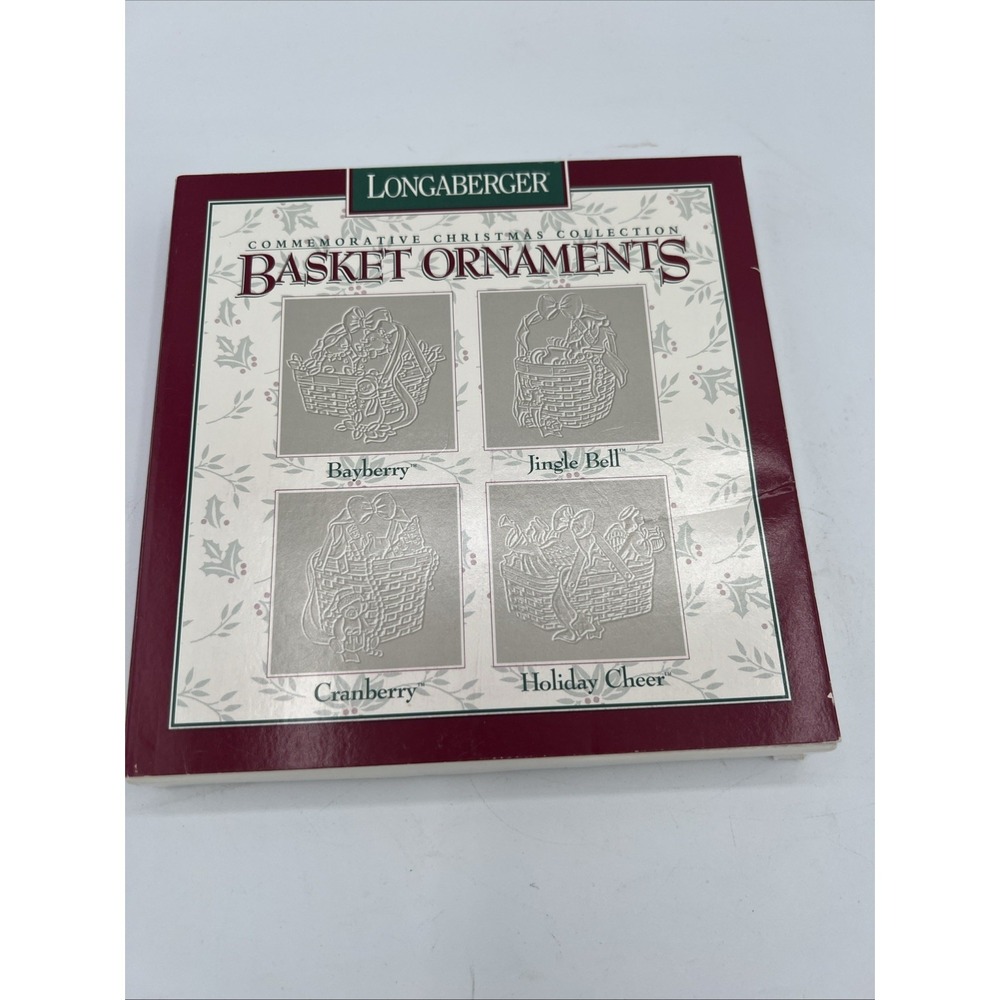 🎄 Longaberger Commemorative Christmas Collection Basket Ornaments–Vintage Lot🧺